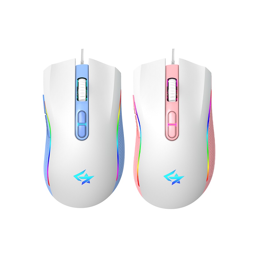 세컨드찬스 GEEKSTAR GM500 게이밍 마우스 (핑크)_이미지