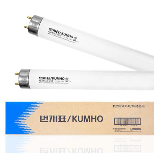 금호전기 번개표 FL 형광등 주광색 18W