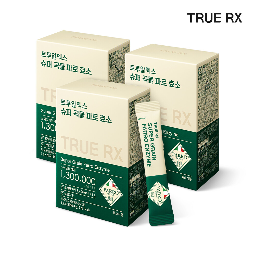 트루알엑스 슈퍼곡물 파로 효소 28포 (3개)_이미지