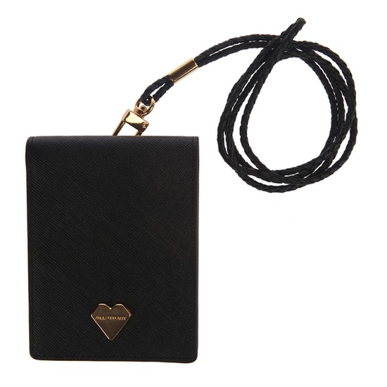 LF 질스튜어트뉴욕 블랙 다이아몬드 팬던트 포인트 목걸이형 JA3K6E903BK