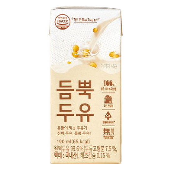 서울에프엔비 듬뿍 두유 190ml (128개)_이미지