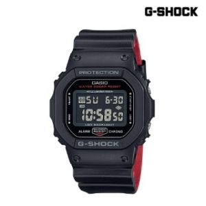 G-SHOCK 남성 블랙X레드 스퀘어 시리즈_DW-5600UHR-1DR_이미지