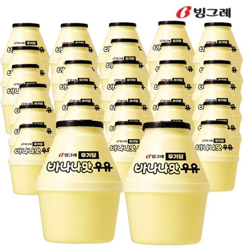 빙그레 바나나우유 무가당 240ml (32개)_이미지