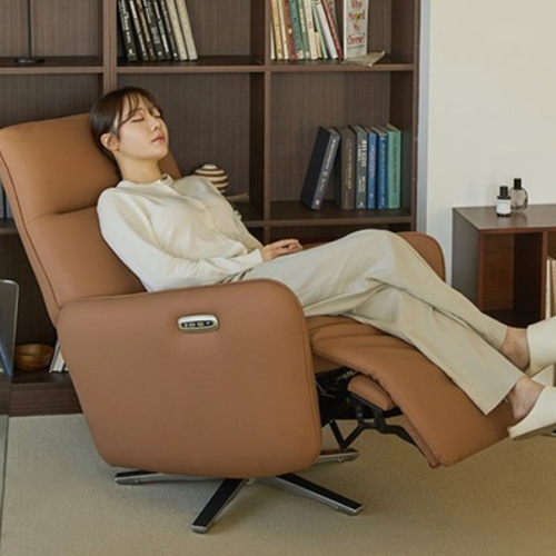 스칸디아 베를린 듀얼 USB 가죽 리클라이너 1인용_이미지