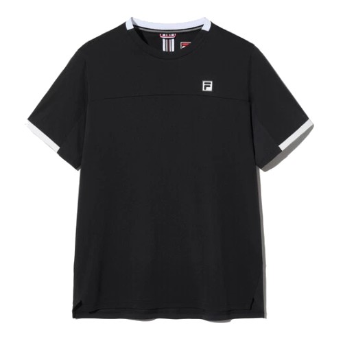 휠라 매치 티셔츠 FS2RSH2303M_BLK_이미지