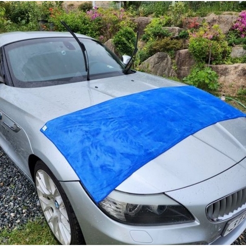 극세사 셀프 세차 타월 대형 블루