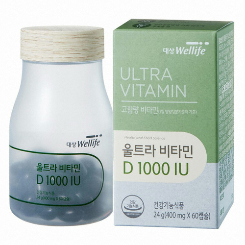 대상웰라이프 울트라 비타민 D 1000IU 60캡슐 (2개)_이미지