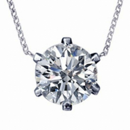 플래티넘하우스 백금 다이아몬드 0.5ct 솔리테어클래식 목걸이