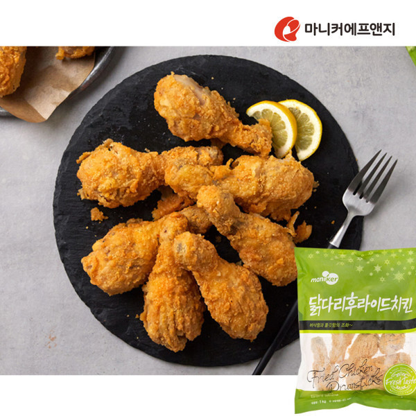 마니커 닭다리 후라이드 치킨 1kg이미지입니다. 누르면 해당 게시물로 새창이동합니다.