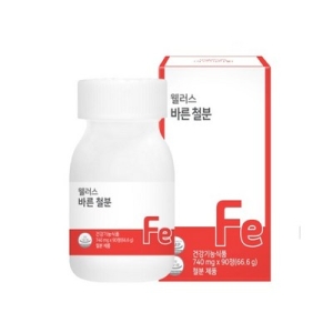  웰러스 바른 철분 740mg 90정 [1개]