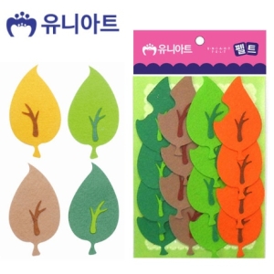 유니아트 펠트 3500 나뭇잎 소 16pcs 50x90mm P0000CLX