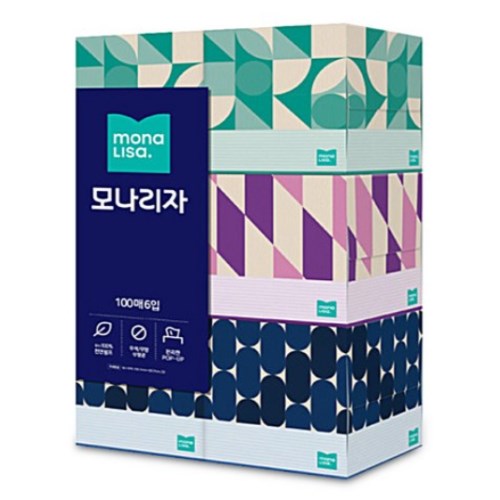 모나리자 미용티슈 100매 (6입)