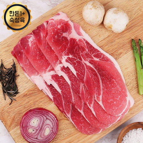 웰굿 냉장 한돈1+ 국내산 숙성 돼지고기 앞다리살 제육용 1kg_이미지