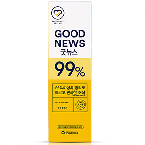 동아제약 굿뉴스 임신테스트기 1개입이미지입니다. 누르면 해당 게시물로 새창이동합니다.
