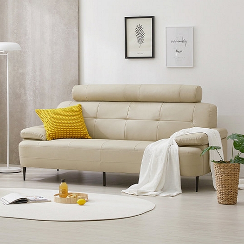 바이탈버브 루멘스 가죽 소파 3인용