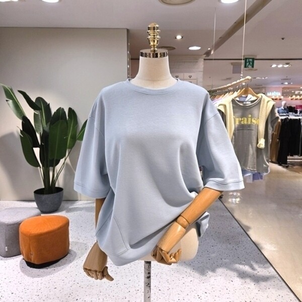 에잇컨셉 사이드 절개 젤라또 반팔티셔츠 C24D7FTS168