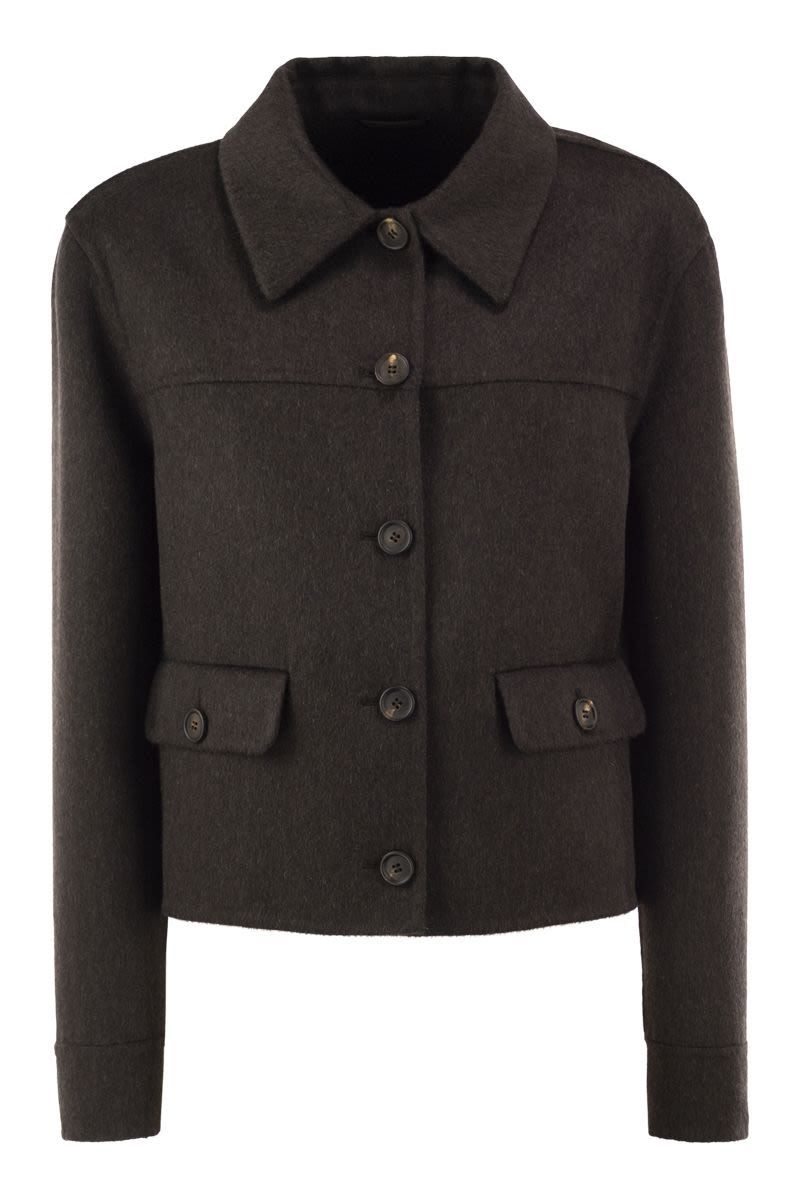 브루넬로쿠치넬리 Cropped 캐시미어 자켓 with Monili detail at the back MD5037289C125_이미지