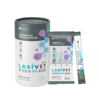 종근당 라비벳 장 건강&피부 유산균 60g (2g x 30p)