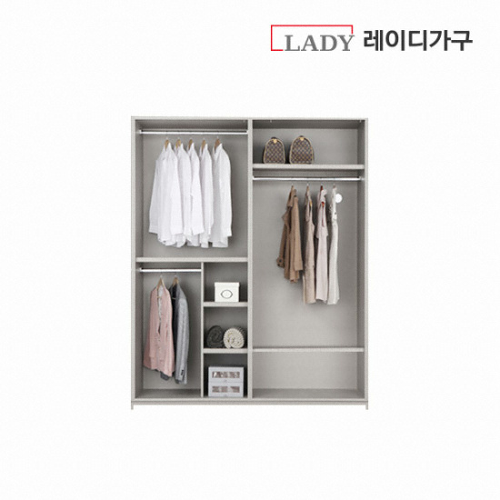 레이디가구 매튜 슬라이딩 수납형 한쪽미러도어 옷장 1900_이미지