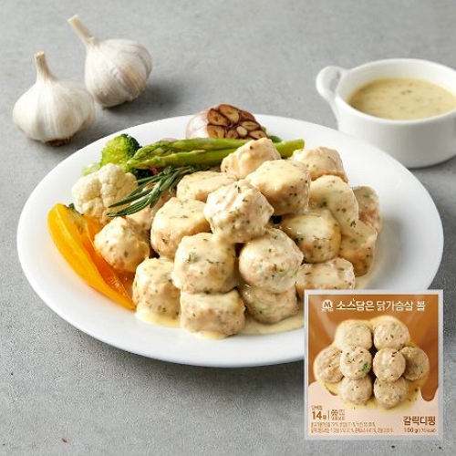 소스담은 닭가슴살 볼 갈릭디핑 100g