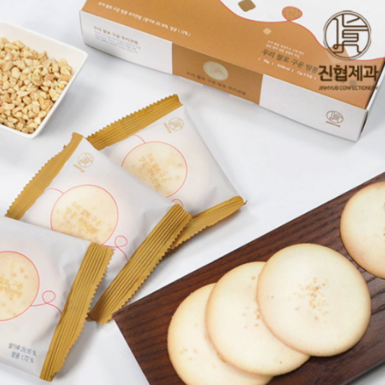 우리쌀로 구운 땅콩 쿠키 전병 6개입 108g