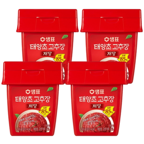 샘표 저당 태양초 고추장 250g (4개)_이미지