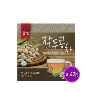 꽃샘식품 작두콩차 40티백 (4개)