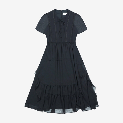 베스띠벨리 블랙셔링타이원피스 BKOAF2552_이미지