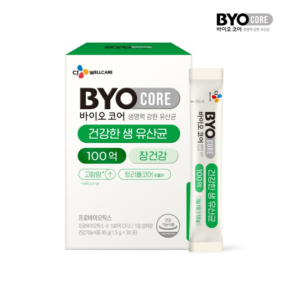 CJ웰케어 바이오코어 건강한 생 유산균 100억 30포 (12개)_이미지