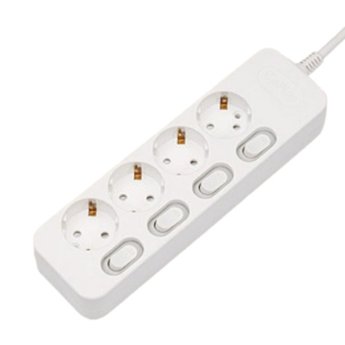 온플러그 4구 16A 개별스위치 멀티탭 (1.5m)