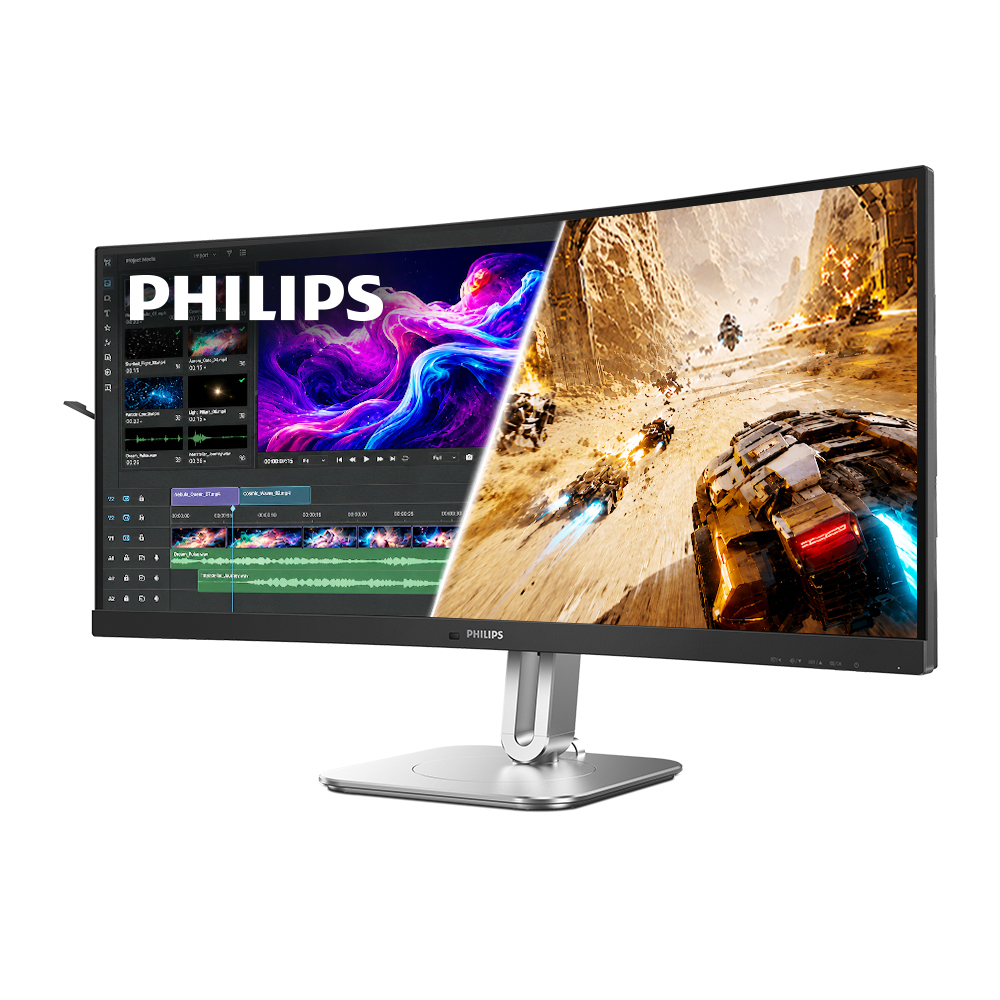 필립스 34B2U5900C 울트라와이드 5K 240 듀얼 모드 USB-C PD140 도킹 높낮이 시력보호 무결점