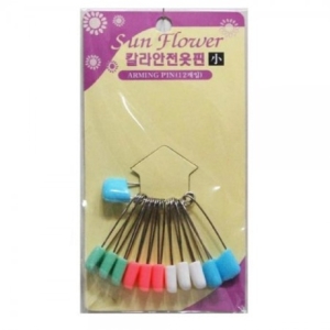 [불명] 한양산업 안전옷핀 소 40mm 12개입 옷고정핀 클립 옷클립 11489648