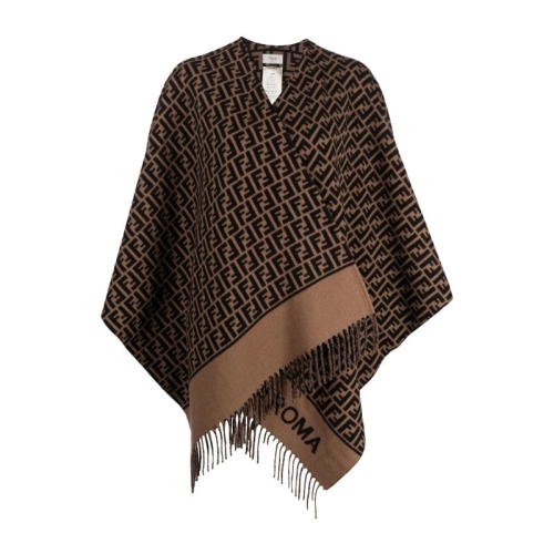 펜디 FF 울 앤 캐시미어 판초 FXX723 AQCW F0QE1_이미지