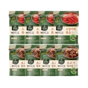 CJ제일제당 비비고 소고기장조림125g 4개+오징어채볶음55g 4개_이미지