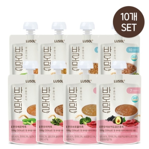 루솔 프리미엄 실온이유식 바로밀 혼합(파우치형) 100g