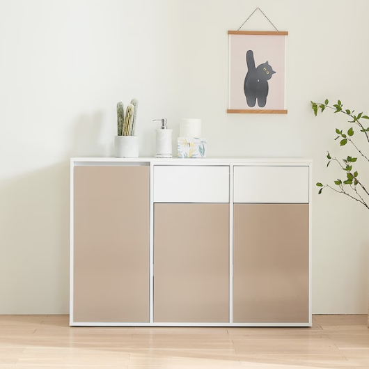 리아즈하우스 셀프 수납형 분리수거함 베란다 수납장 1200_이미지