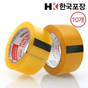 한국포장  투명 경포장용 박스테이프 40m [10개] 상품이미지