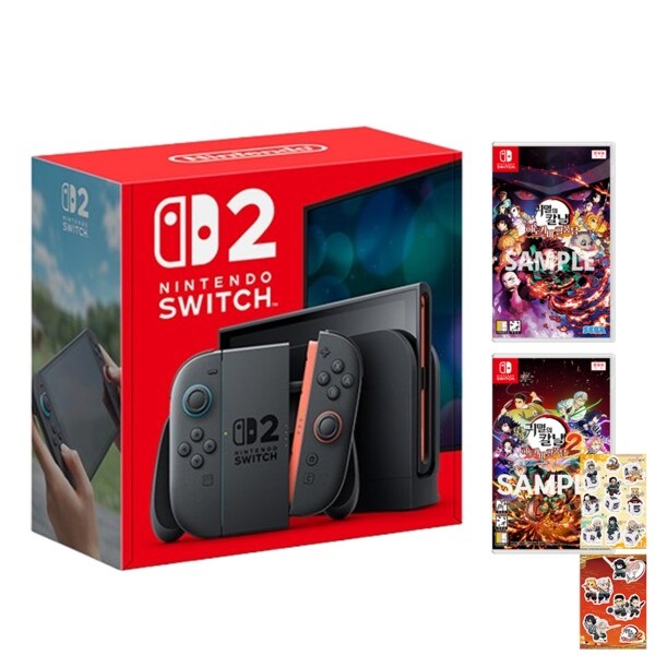 Nintendo 닌텐도 스위치 2 게임 타이틀(SWITCH1) 세트 (귀멸의 칼날 히노카미 혈풍담1,2)