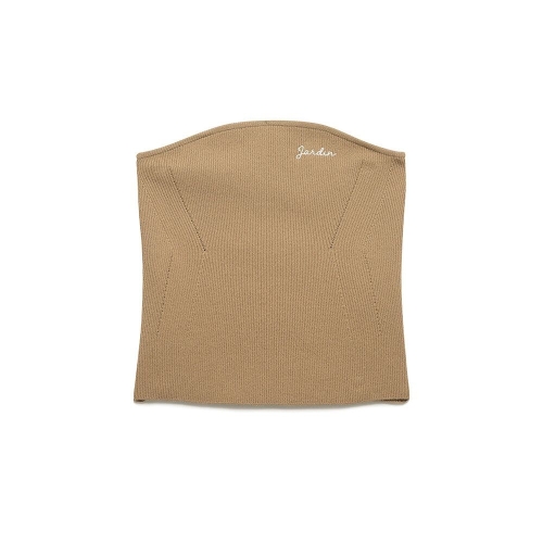 나이스클랍 로고자수 뷔스티에 니트 탑 N252PWK330_이미지