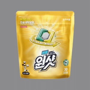 슈가버블 버블원샷 베이킹소다 캡슐 세탁세제 코튼향 30개입 (1개)_이미지