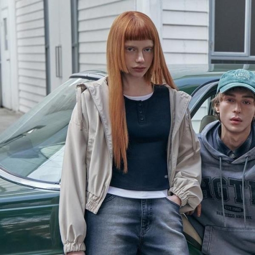 행텐 HC04 여성후드크롭점퍼 여성글로시 크롭후드점퍼 10510-110-201 S46568892_이미지