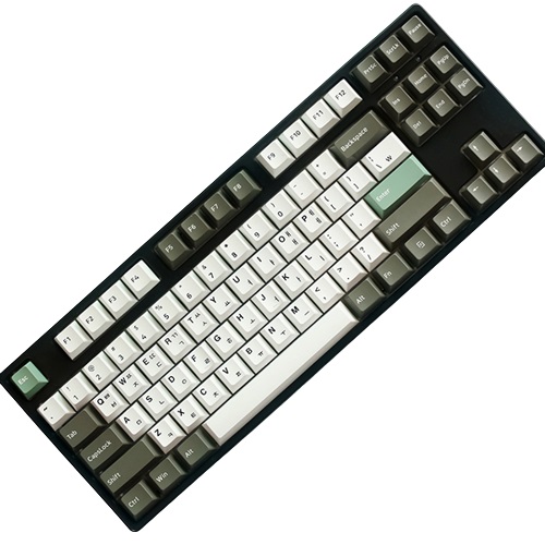 몬스타 몬스타기어 닌자87PRO 풀윤활 커스텀 키보드 블랙 (흑임자라떼, 적축)