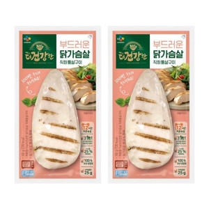 CJ제일제당 The더건강한 닭가슴살 직화통살구이 100g (2개)_이미지