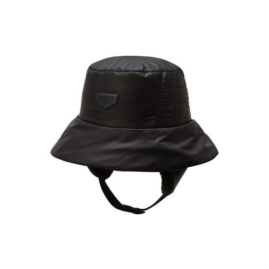패딩 귀달이 버킷 햇 HUHE5F704BK