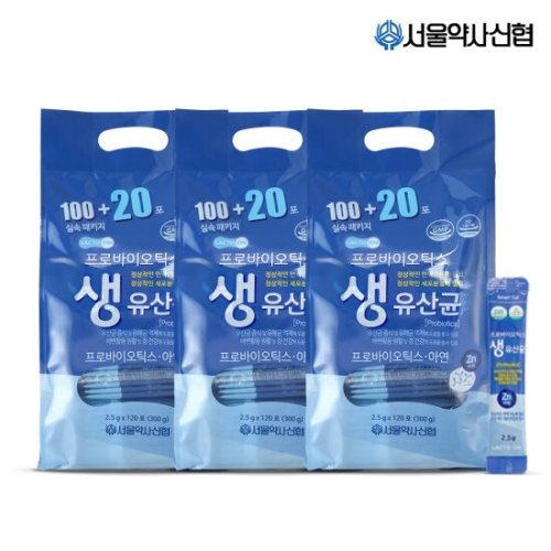  서울약사신협 프로바이오 생유산균 2.5g 120포 [3개]