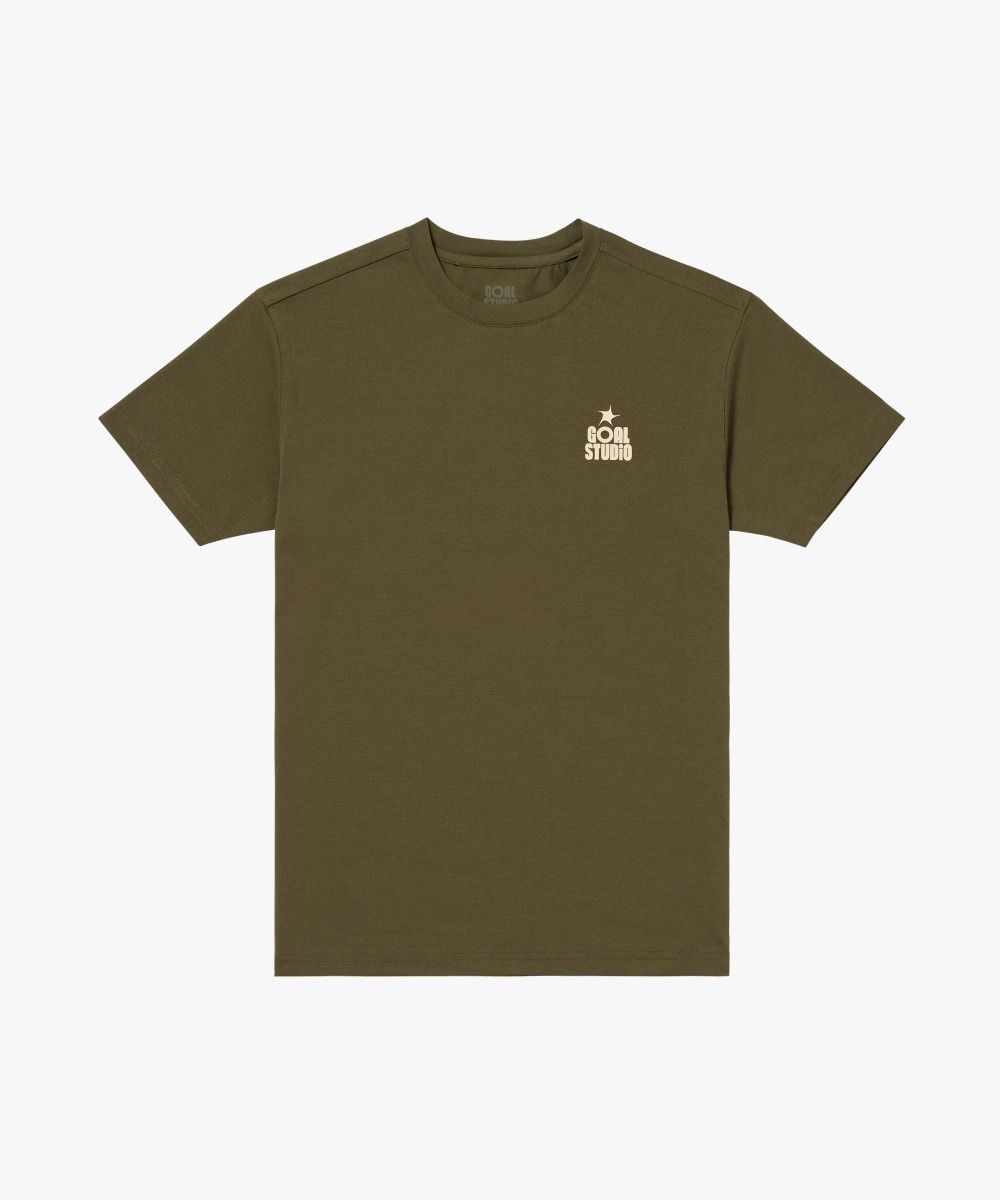 골스튜디오 GOALSTUDIO MAP LOGO AIRDRY TEE-OLIVE GREEN G6MTS901OG 274199_이미지