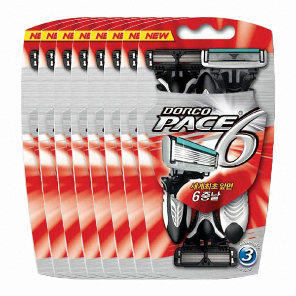 도루코 페이스6 일회용면도기 SX A100 (24개)_이미지