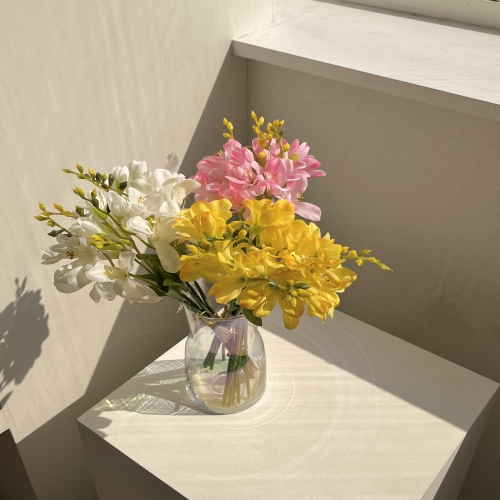 메이쥬아 프리지아 조화꽃 6p 세트