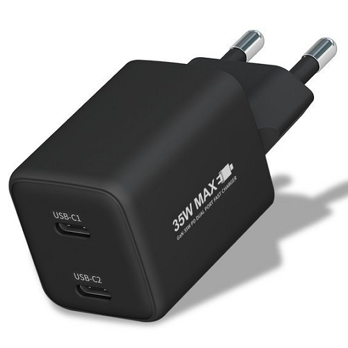 더하기 고부기 PD PPS 35W 2포트 GaN 충전기 ZX-2U65T (케이블포함)_이미지