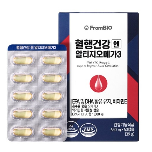 프롬바이오 혈행건강엔 알티지 오메가3 60캡슐 (6개)_이미지